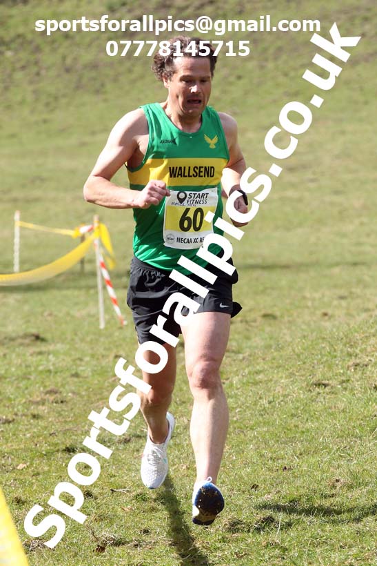 Masters men 2021 NECAA Cross Country Relays, Thornley Farm, Peterlee, Saturday, April 10th. Photo: David T. Hewitson/Sports for All Pics